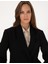 Kadın Siyah Comfort Fit Kruvaze Ceket 50319433-VR046 2