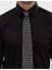 Erkek Siyah Non Iron Kolay Ütülenebilir Slim Fit Gömlek 50315254-VR046 6