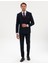 Erkek Lacivert Ex. Slim Fit Çizgili Kruvaze Takım Elbise 50316758-VR033 1