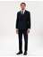 Erkek Lacivert Ex. Slim Fit Çizgili Kruvaze Takım Elbise 50316758-VR033 4
