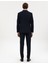 Erkek Lacivert Ex. Slim Fit Çizgili Kruvaze Takım Elbise 50316758-VR033 5