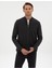 Erkek Koyu Antrasit Melanj Slim Fit Fermuarlı Triko Hırka 50317341-VR266 1