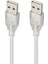 3 Metre USB Erkek-Erkek Kablo Şeffaf 2