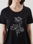 Yeni Sezon Bisiklet Yaka Çiçekli Kadın Tişört 4