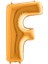 F Harf Supertrend Altın Folyo Balon 40" 2