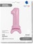 1 Rakam Pembe Stands Up Supertrend Folyo Balon 25" 1