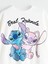 Yeni Sezon Bisiklet Yaka Stitch ve Angel Baskılı Kız Çocuk Sweatshirt 3