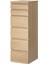 Malm 6 Çekmeceli Şifonyer Ağartılmış Meşe Kaplama 40 x 123 Cm Aynalı 1