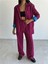 Ottoman Çizgili Ceket-Pantolon Tk - Fuşya 6