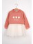 Kiremit Papatya Desenli Kapüşonlu Sweat Elbise Takım - Fleur 9
