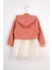 Kiremit Papatya Desenli Kapüşonlu Sweat Elbise Takım - Fleur 10