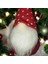 Yaşlı Kırmızı Renk Noel Şans Cücesi 15 cm Peluş Iskandinav Tarz Bebek 5