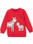 Yeni Sezon Bisiklet Yaka Baskılı Kız Çocuk Sweatshirt 1
