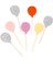 Gümüş Happy Birthday Balon Pasta Süsü 7