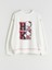 Yeni Sezon Bisiklet Yaka Hello Kitty Baskılı Kız Çocuk Sweatshirt 3