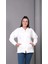 Kadın Büyük Beden Kapüşonlu Kanguru Cepli Fermuarlı Yırtmaç Detaylı %100 Pamuk Sweatshirt 1