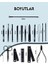 Siyah Deri Çantalı 17 Parça Manikür Seti Paslanmaz Çelik Aletlerle Taşınabilir 7
