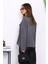 Antrasit Kruvaze Yaka Düğmeli Triko Hırka 3