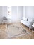 Masana Modern Bej Polyester ve Pamuklu Yıkanabilir Kaydırmaz Taban Dijital Baskı Halı 2