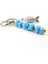 Orjinal Murano Cam Nazar Boncuklu Çanta Süsü Balık Charm Anahtarlık KY060 3