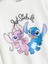 Yeni Sezon Bisiklet Yaka Stitch ve Angel Baskılı Kız Çocuk Sweatshirt 2