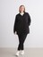 Yeni Sezon Kapüşonlu Oversize Kadın Fermuarlı Sweatshirt 2