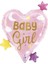 Baby Girl Heart Stars Supertrend Folyo Balon 25" 2