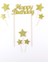 Altın Happy Birthday Yıldız Pasta Süsü 6