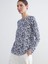 Yeni Sezon Bisiklet Yaka Desenli Bluz 1