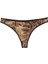 Kadın Kahverengi Yılan Desenli 2'li Tanga Slip 3