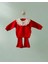 Kırmızı Kız Bebek 2’li Takım – Fırfırlı Işlemeli Yaka Detaylı Sweatshirt ve Fitilli Tayt 2