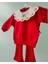 Kırmızı Kız Bebek 2’li Takım – Fırfırlı Işlemeli Yaka Detaylı Sweatshirt ve Fitilli Tayt 6