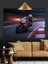 Virajlı Yolda Hızla Ilerleyen Motorcu Dekoratif Kanvas - Mdf Ahşap Tablo 5
