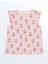 Yeni Sezon Bisiklet Yaka Çiçekli Kız Çocuk Pijama Üst 1