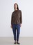 Yeni Sezon Kapüşonlu Oversize Kadın Fermuarlı Sweatshirt 2