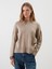 Yeni Sezon Bisiklet Yaka Oversize Kadın Triko Kazak 1