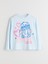 Yeni Sezon Bisiklet Yaka Stitch Baskılı Kız Çocuk Pijama Takımı 2
