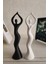 Dans Eden Kadın Heykel Takımı Iskandinav Tarzı Biblo Heykel Figür (2 Adet Gönderilir) 2