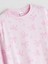 Yeni Sezon Bisiklet Yaka Fiyonk Desenli Kız Çocuk Pijama Takımı 3