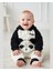 Peluş Panda Bebek Tulumu - Kapüşonlu, Fermuarlı, Alttan Çıtçıtlı Pamuklu 0-12 Ay 2