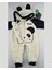 Peluş Panda Bebek Tulumu - Kapüşonlu, Fermuarlı, Alttan Çıtçıtlı Pamuklu 0-12 Ay 3