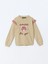 Yeni Sezon Bisiklet Yaka Uzun Kollu Baskılı Kız Bebek Sweatshirt 1