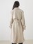 Yeni Sezon Kruvaze Yaka Oversize Kadın Trençkot 4
