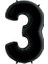 3 Rakam Supertrend Siyah Folyo Balon 40" 2