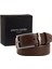 Kahve Deri Erkek Kemeri (En 3,5 cm) PC100FKF6 1
