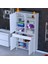 Kayra Banyo ve Mutfak Dolabı Çok Amaçlı Dolap Tek Çekmece 3 Kapak 7 Raf 10 Bölme 90X173X32,5 cm 1