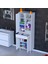 Kayra Banyo ve Mutfak Dolabı Çok Amaçlı Dolap Tek Çekmece 3 Kapak 7 Raf 10 Bölme 55X173X32,5 cm 1