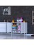 Efil Dolap Dar Alanlar Için Çok Amaçlı Dolap 2 Kapak 3 Raflı Dolap 100X75X32,5 cm 3