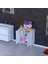 Efil Dolap Dar Alanlar Için Çok Amaçlı Dolap 2 Kapaklı 2 Göz Raf Dolap 55X75X32,5 cm 1