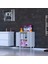 Efil Dolap Dar Alanlar Için Çok Amaçlı Dolap 2 Kapaklı 2 Göz Raf Dolap 55X75X32,5 cm 5